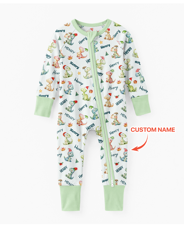 Dinosaur Custom Name Bamboo Convertible Zippy