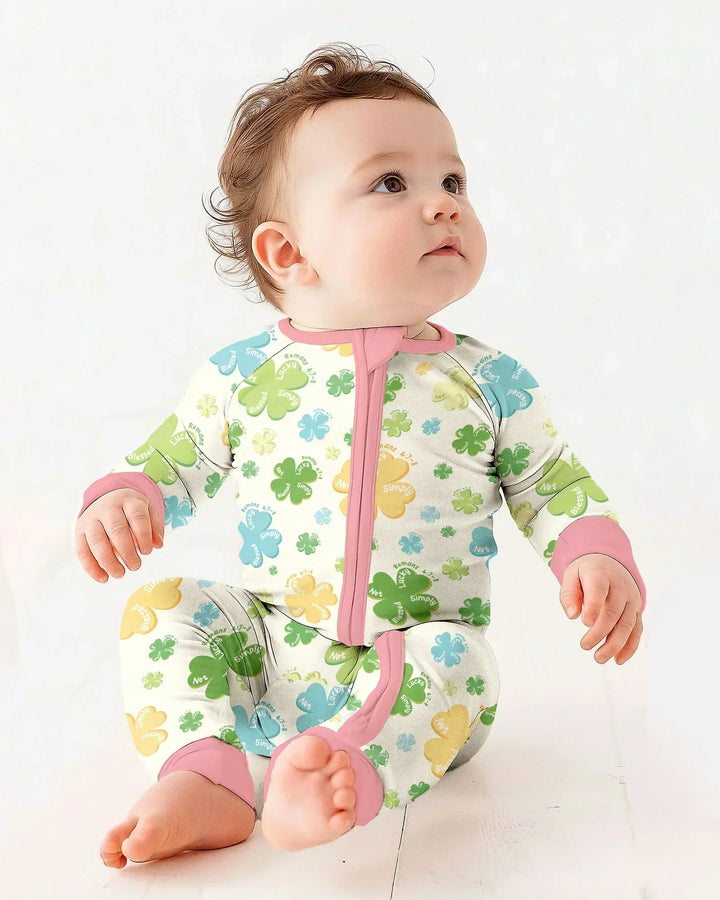 Shamrocks Print St. Patrick's Day Bamboo Convertible Zippy