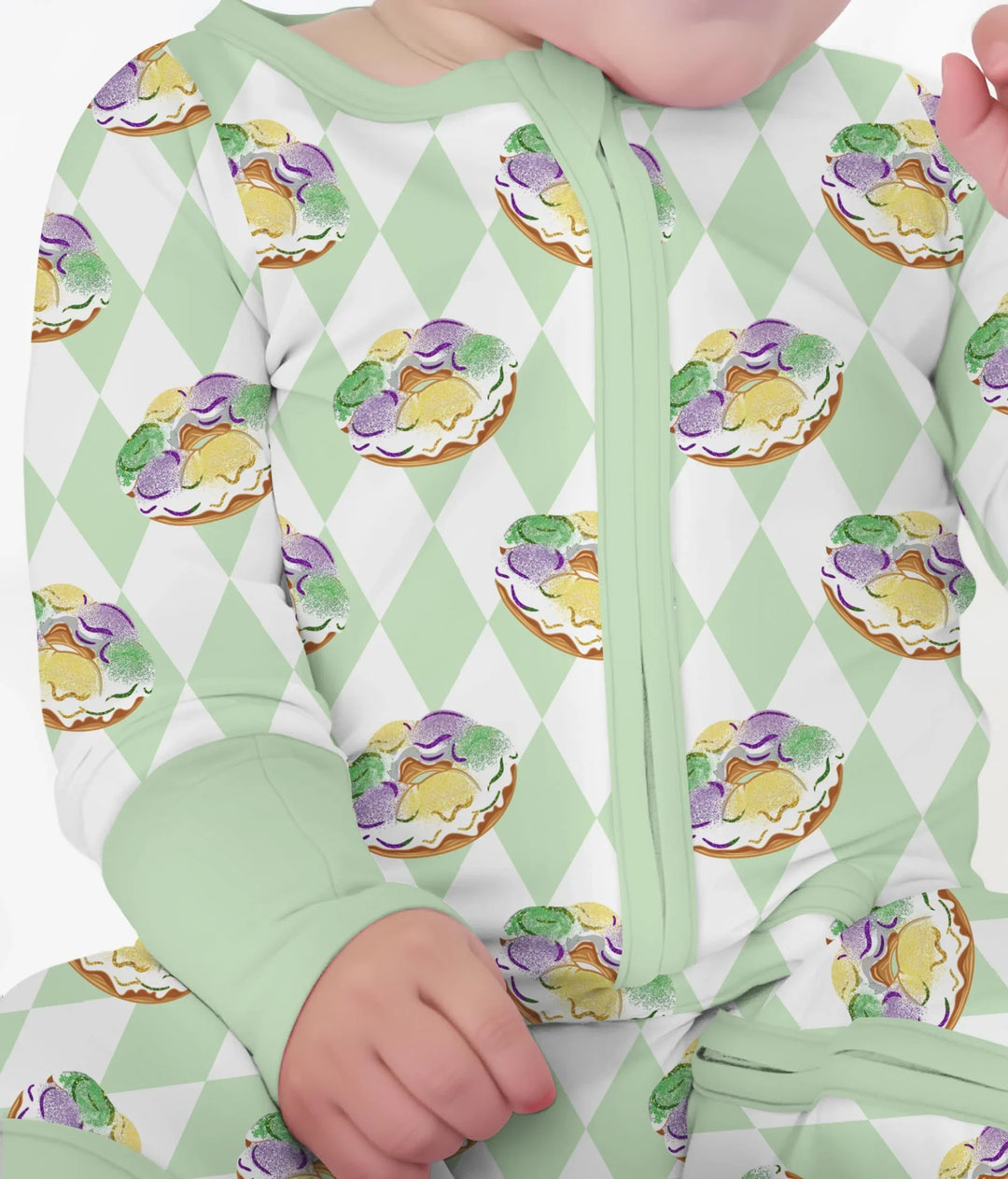 Mardi Gras Donut Bamboo Convertible Zippy