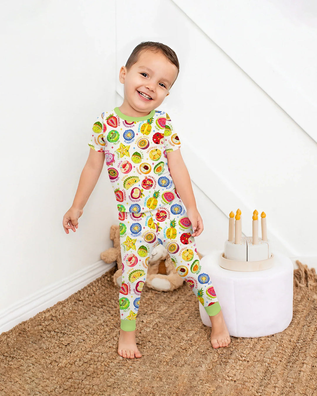 Juicy World Bamboo Two Piece Short Sleeve Pajama Set