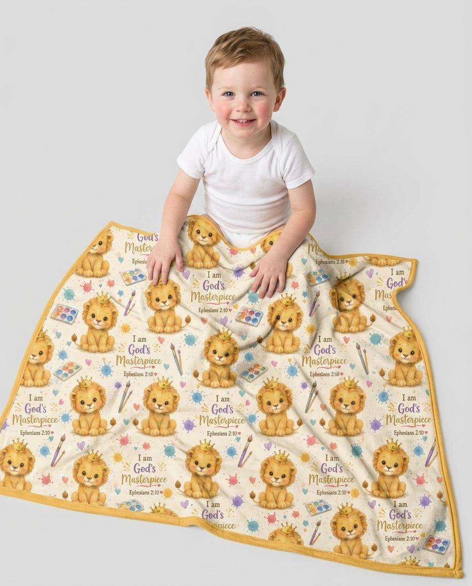 I Am God's Masterpiece Bamboo Blanket