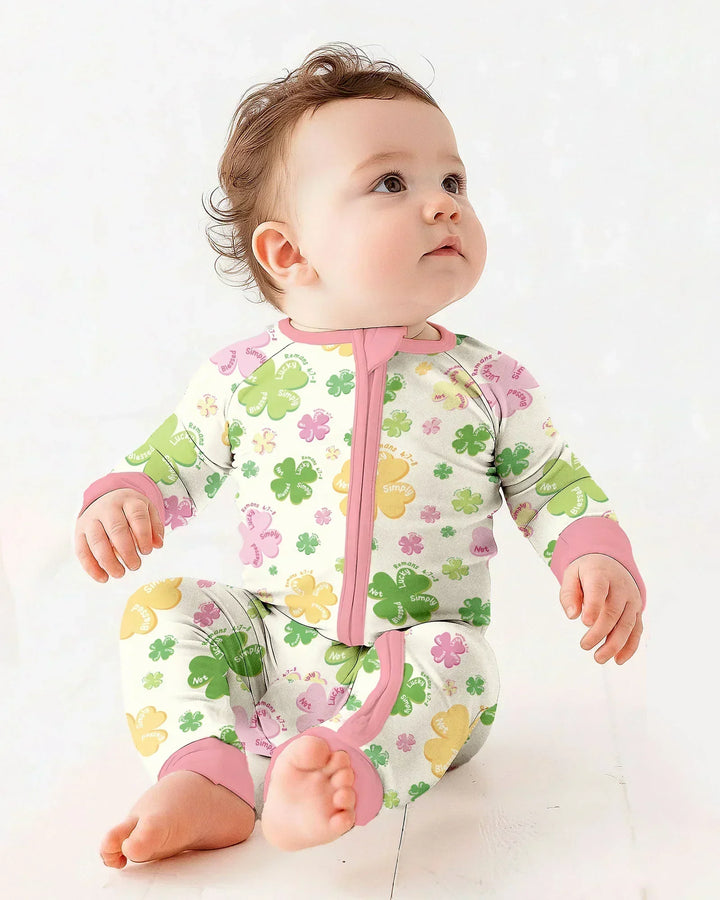 Shamrocks Print St. Patrick's Day Bamboo Convertible Zippy