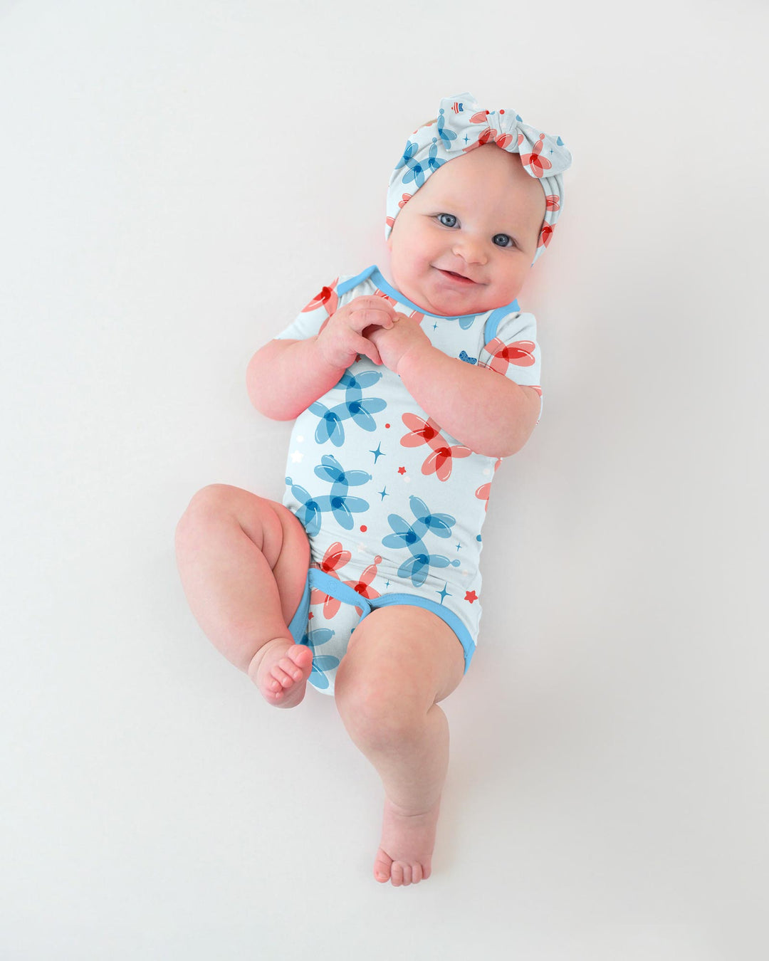 American Balloon Dog Party Bamboo Bodysuit