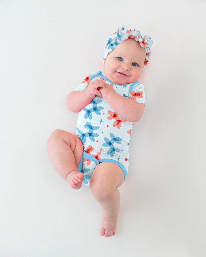 American Balloon Dog Party Bamboo Bodysuit