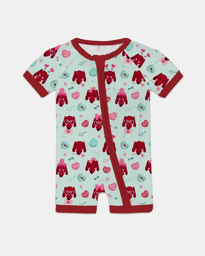 Dachshund Is My Valentine Bamboo Shorty Zippy