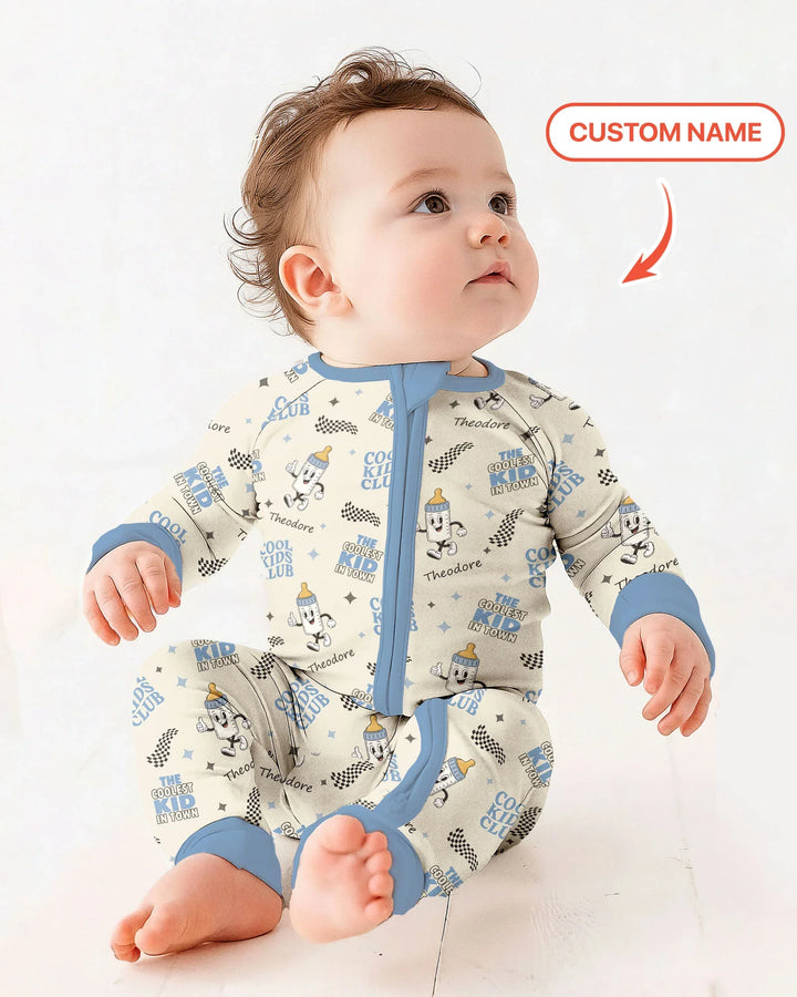 Custom Name Cool Club Daddy & Me Matching Bamboo Convertible Zippy