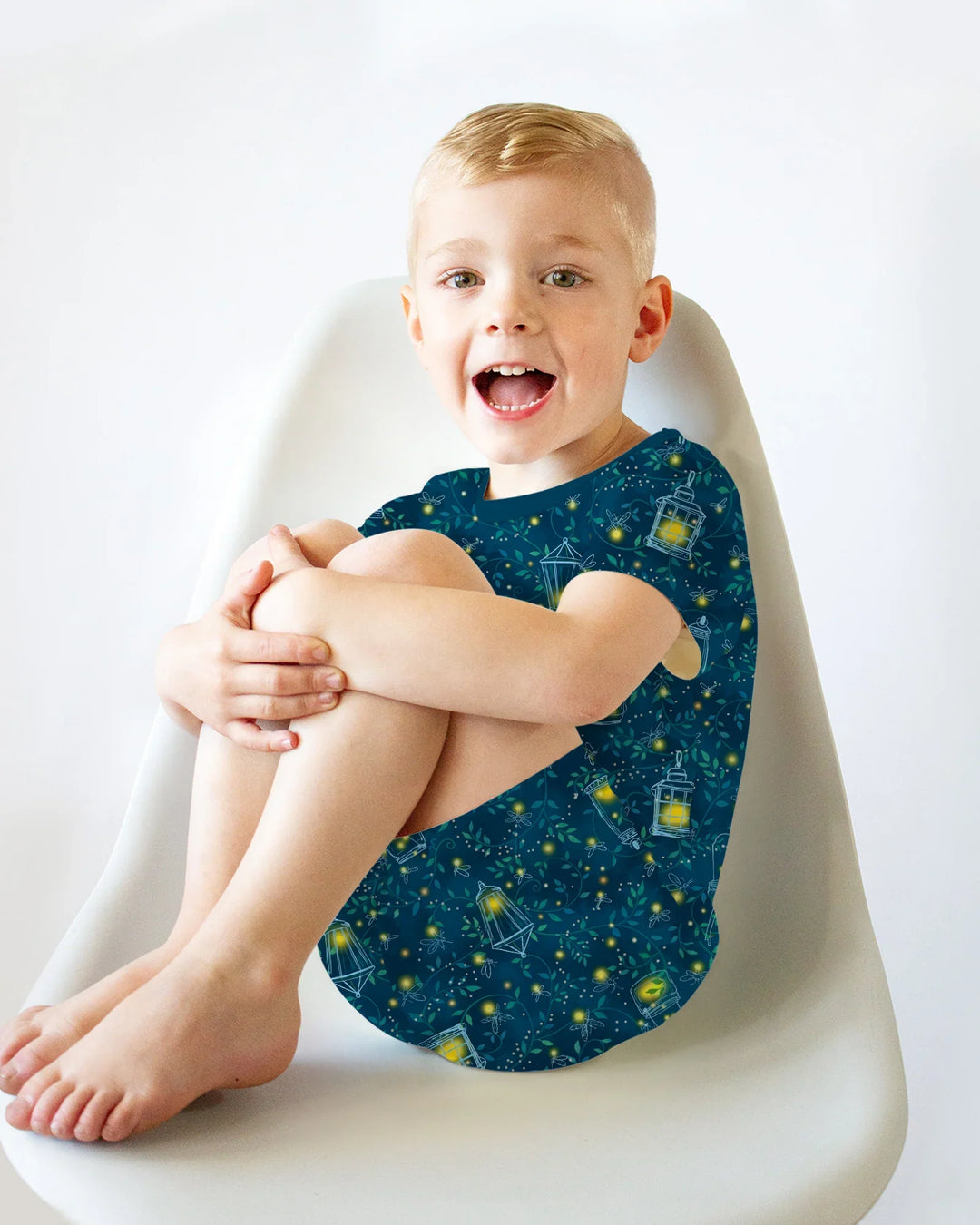 Firefly Evening Forest Bamboo Two Piece Short Sleeve Shorts Pajama Set