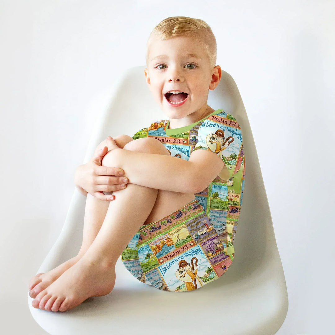 The Lord Is My Shepherd Bamboo Two Piece Short Sleeve Shorts Pajama Set