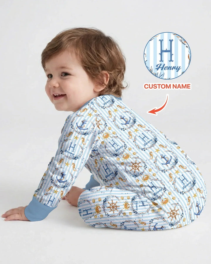 Bon Voyage Custom Name Bamboo Convertible Zippy