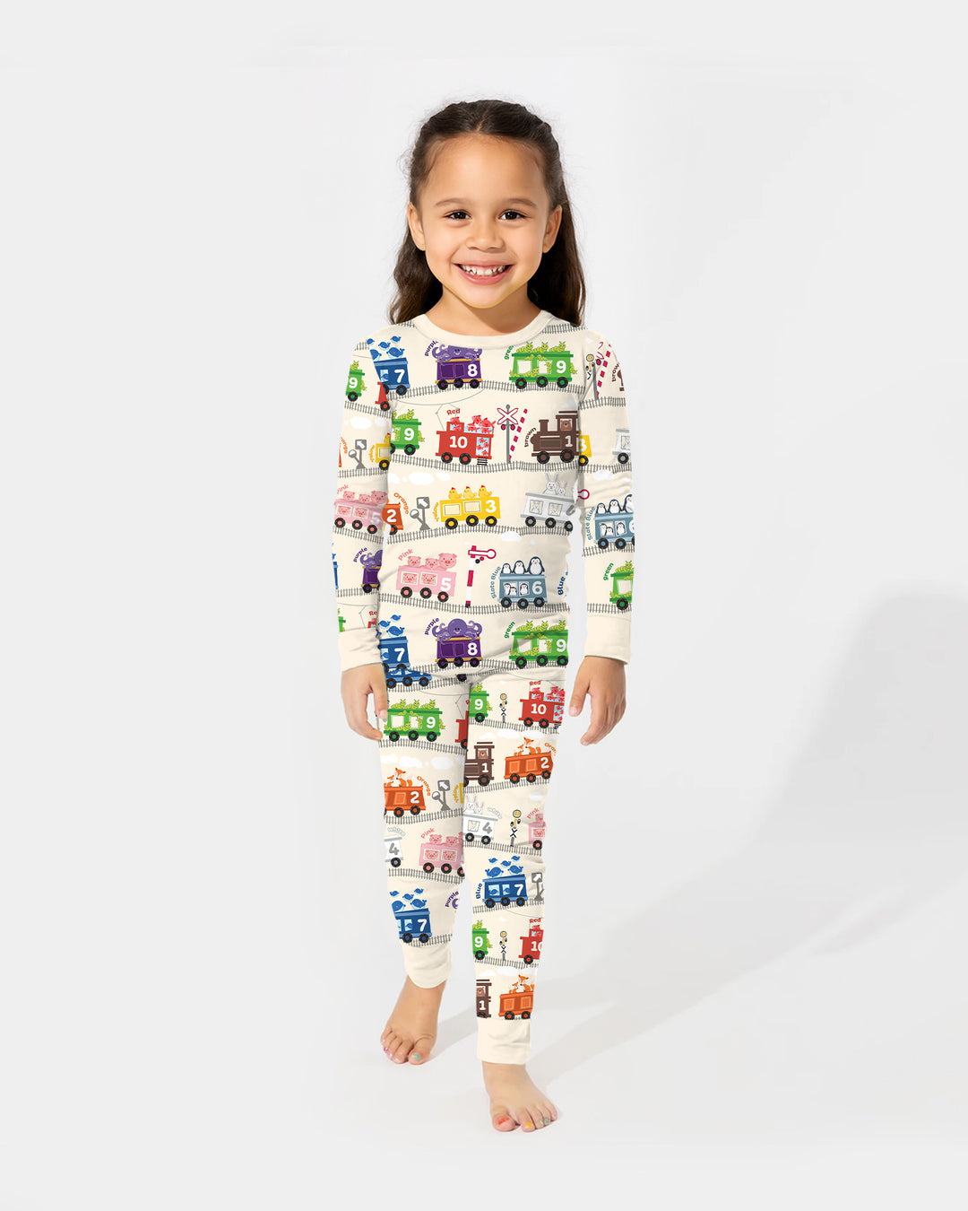 Template Bamboo Two Piece Long Sleeve Pyjamas Set