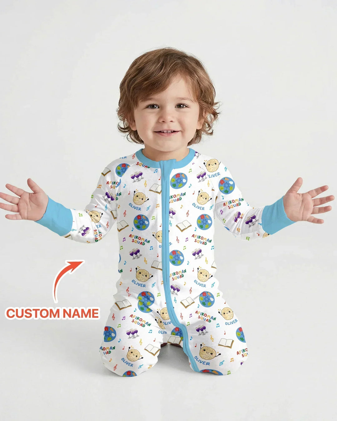 Custom Name Passover Afikoman Squad Bamboo Convertible Zippy