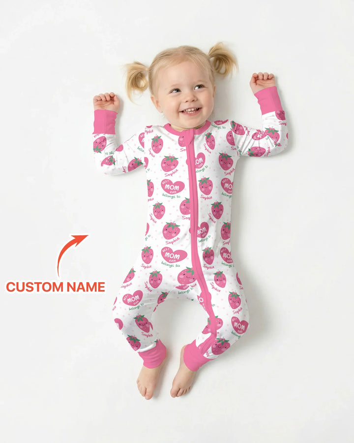 Custom Name Best Mom Ever Belongs to Bamboo Convertible Zippy