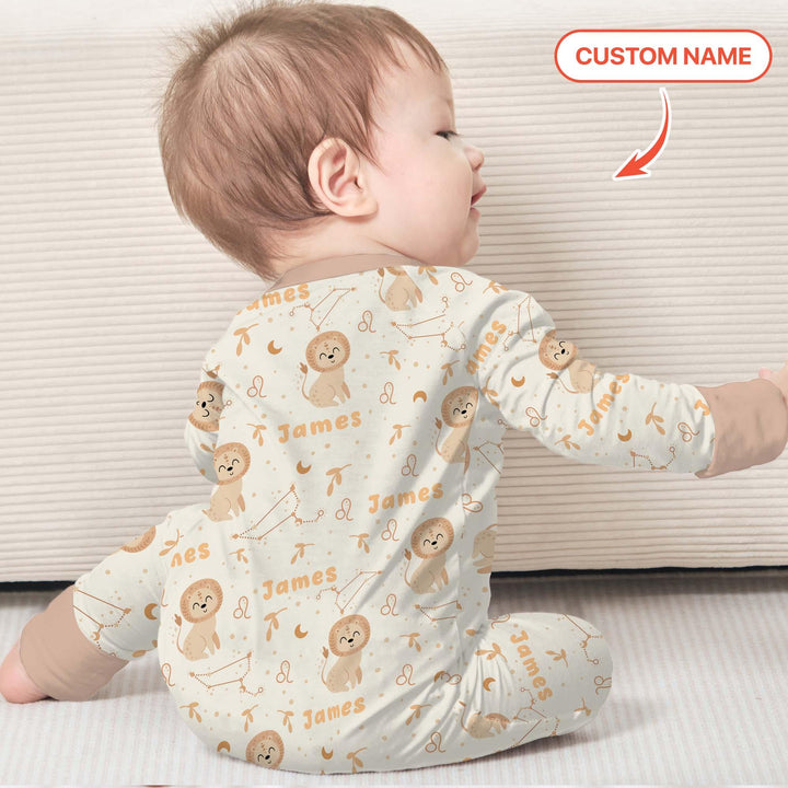Bohemian Baby Zodiac Signs Custom Name Bamboo Convertible Zippy