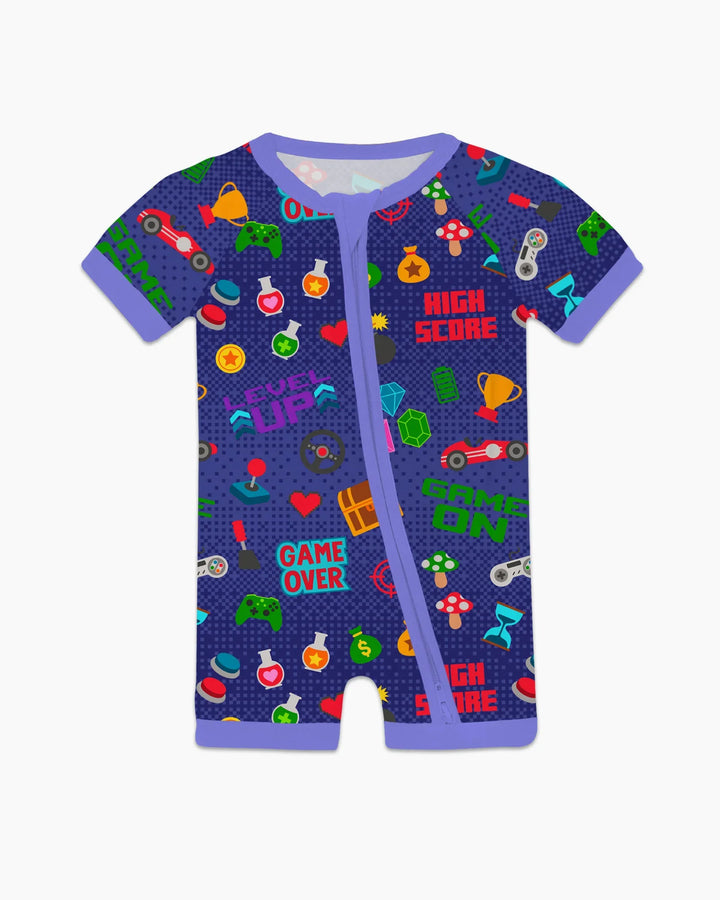 Gamer Mode On Family Matching Bamboo Shorty Zippy