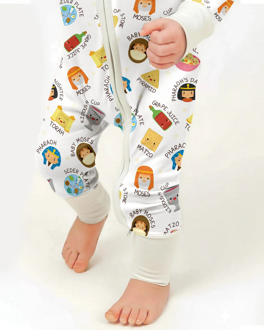 Cute Passover Characters Bamboo Convertible Zippy