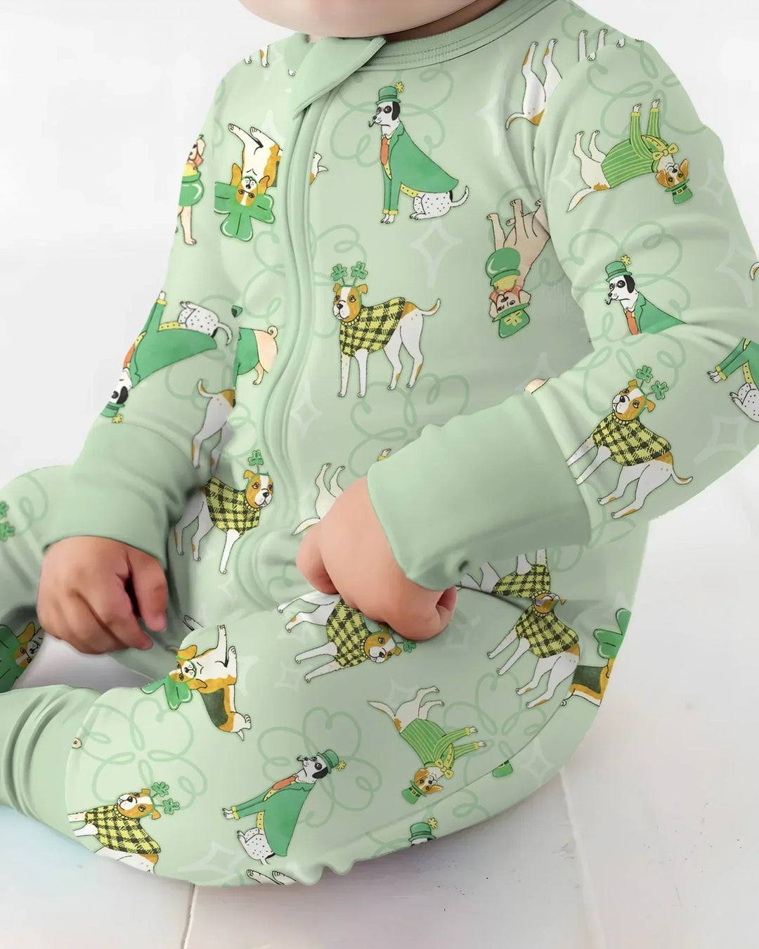 St. Patrick's Day Puppies Bamboo Convertible Zippy