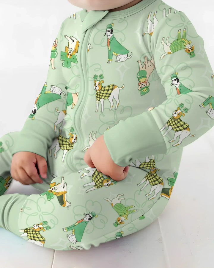 St. Patrick's Day Puppies Bamboo Convertible Zippy