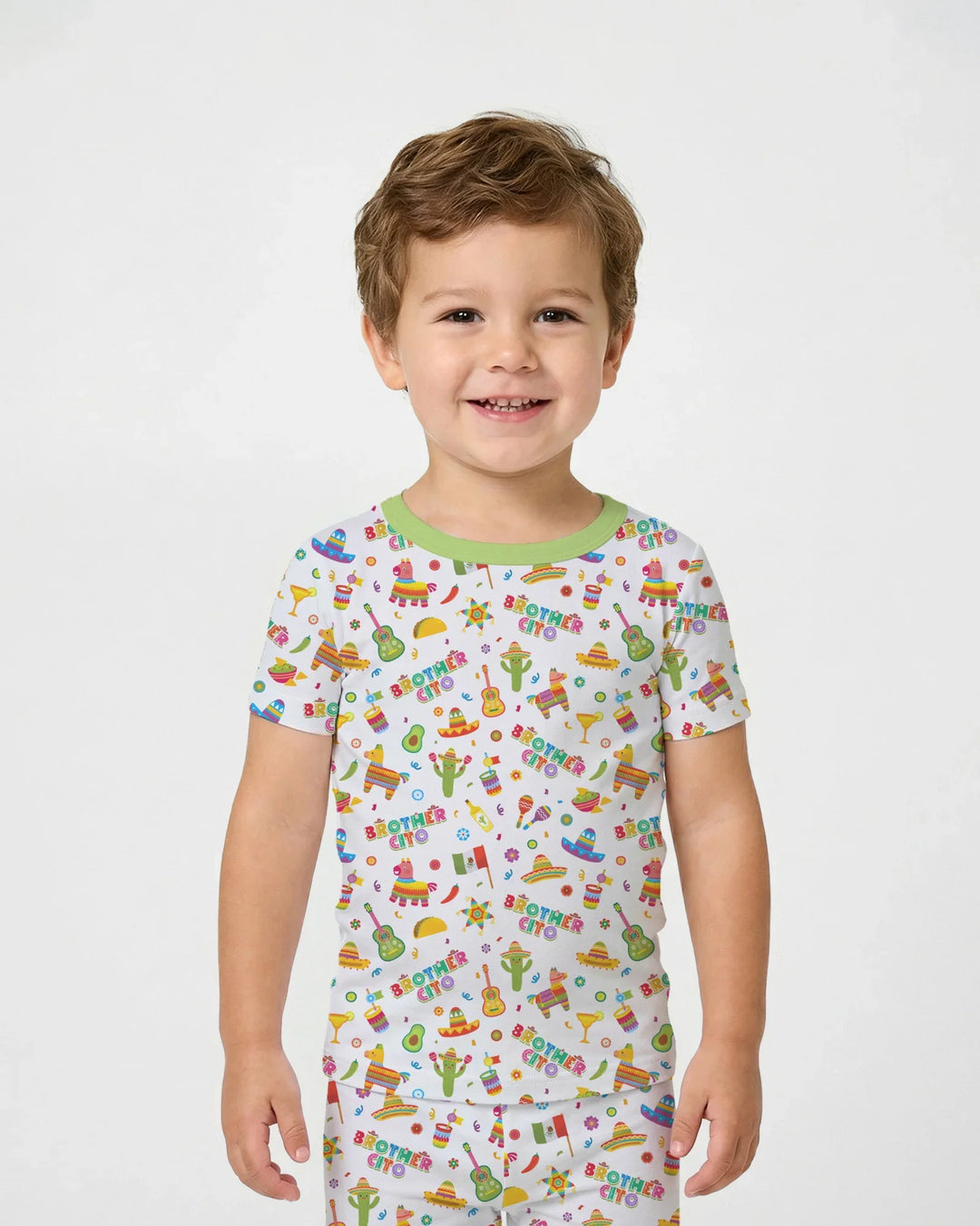 Cinco de Mayo Family Matching Bamboo Two Piece Short Sleeve Pajama Set