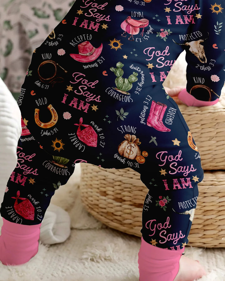 God Says I Am Western Faith Bamboo Convertible Zippy