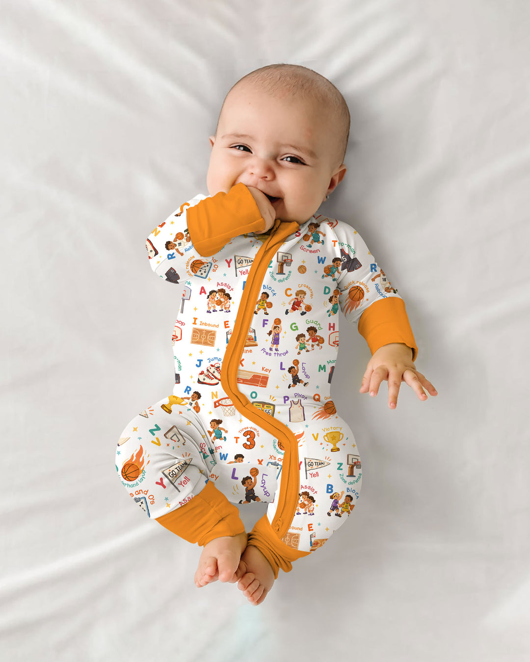 Basketball Alphabet Bamboo Convertible Zippy