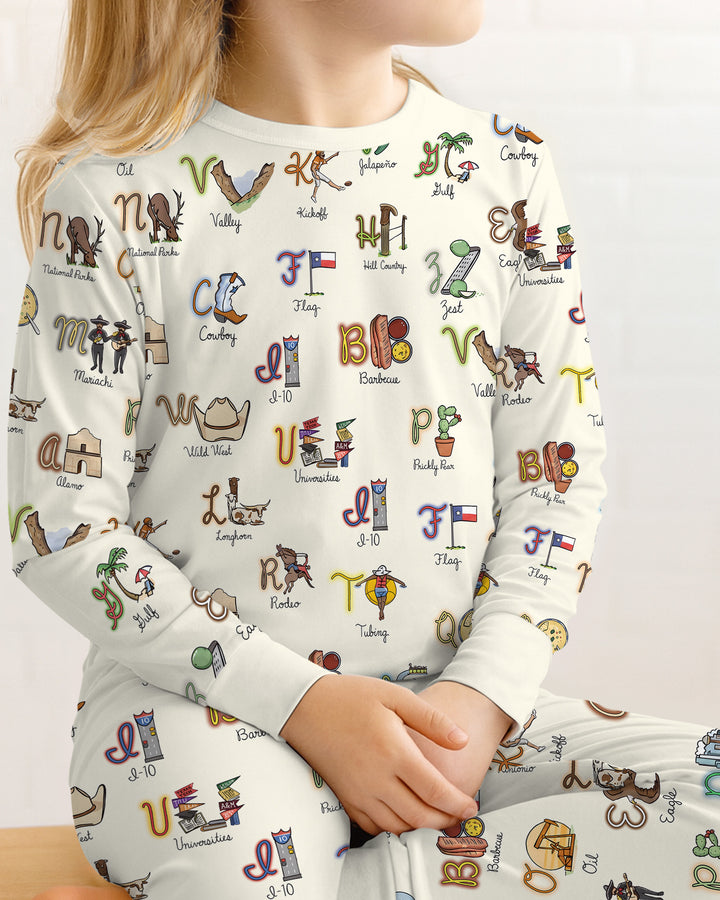Template Bamboo Two Piece Long Sleeve Pyjamas Set
