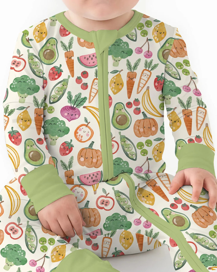 Veggie Friends Family Matching Bamboo Convertible Zippy