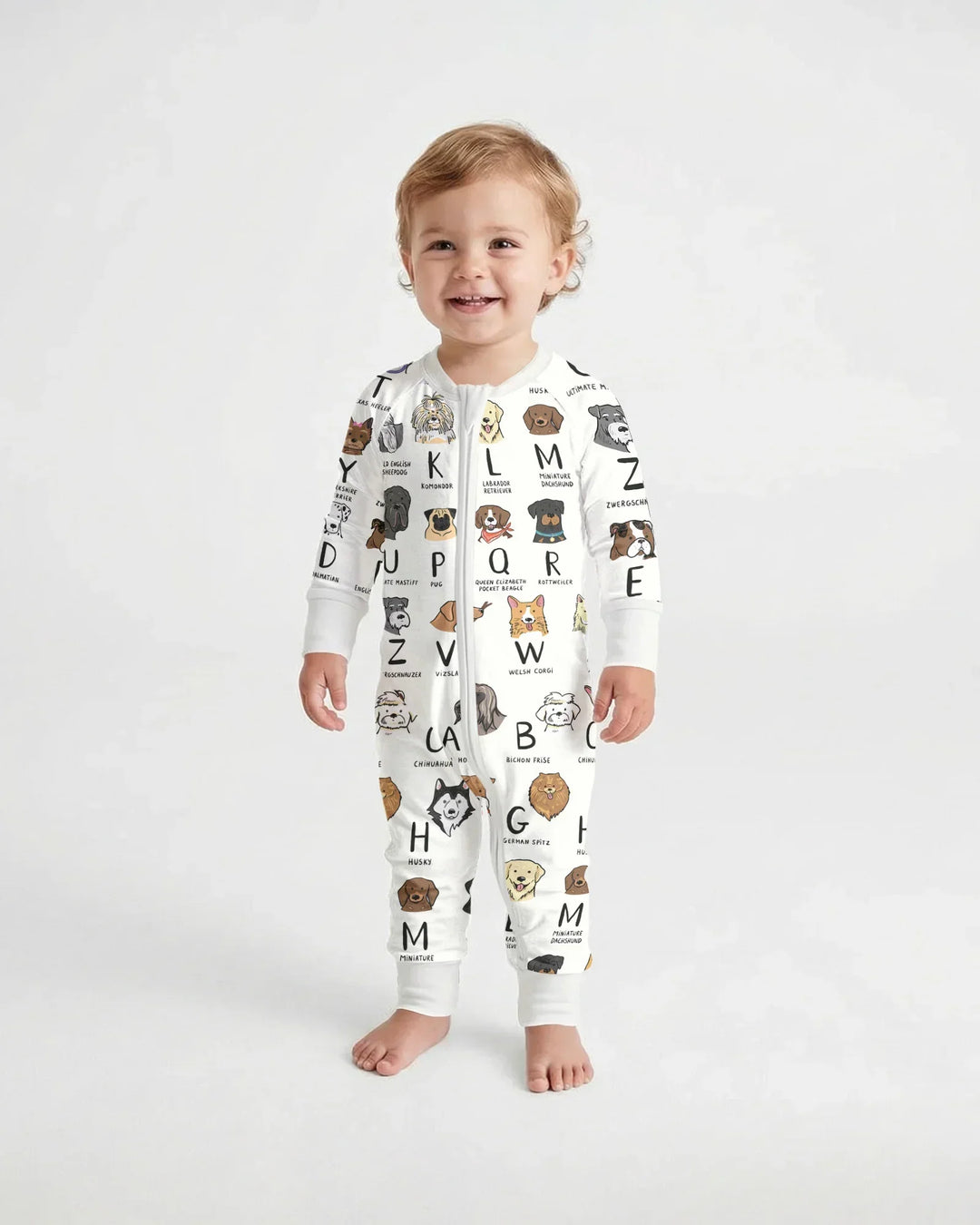 Funny Dogs Alphabet Bamboo Convertible Zippy