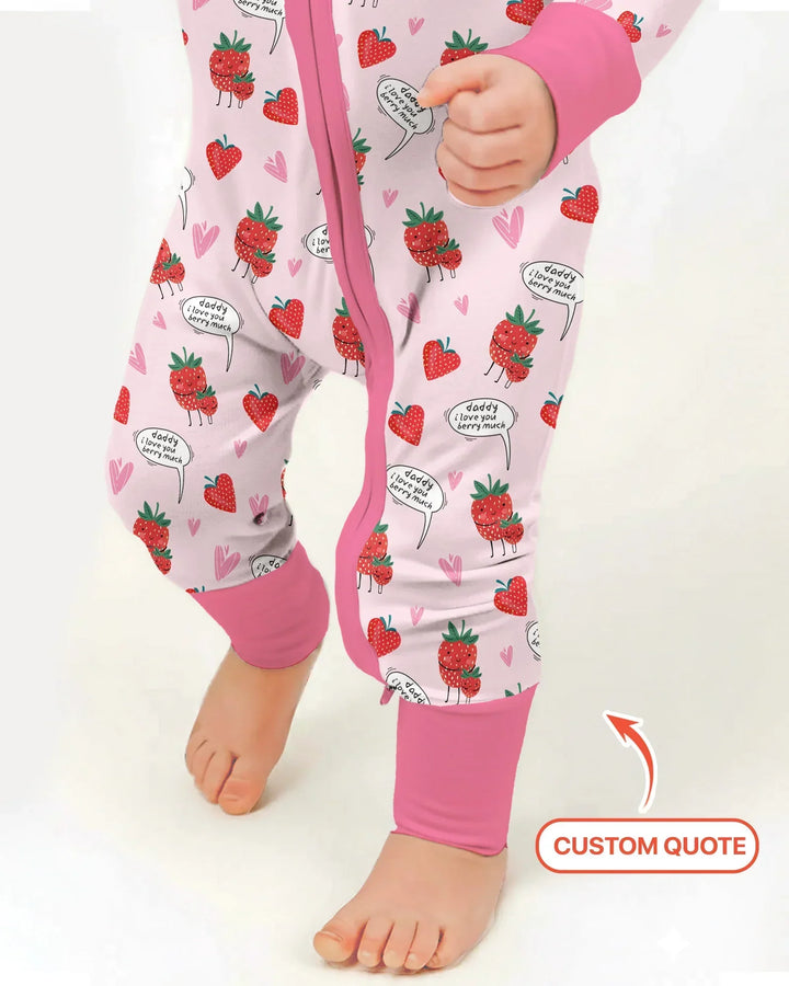 I love you berry much Bamboo Convertible Zippy