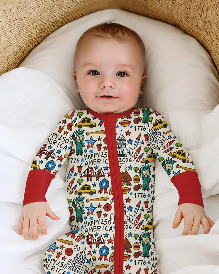 Doodle America 250th Anniversary Family Bamboo Convertible Zippy