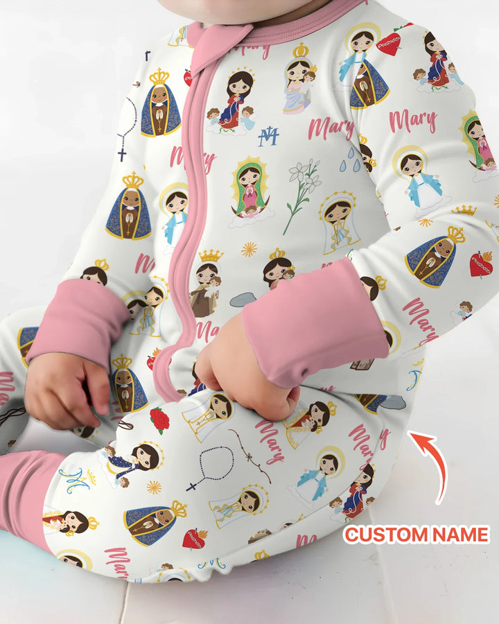 Custom Name Mother Mary Bamboo Convertible Zippy