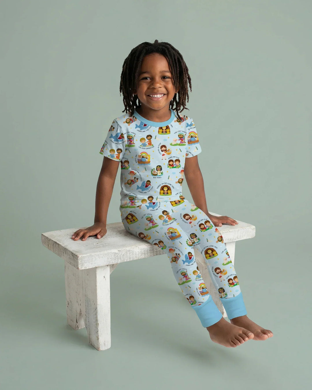 Bible Stories Bamboo Two Piece Short Sleeve Pajama Set