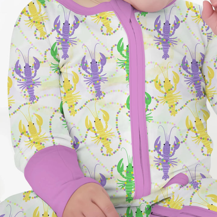 Mardi Gras Crawfish Family Matching Bamboo Convertible Zippy