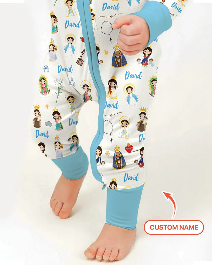Custom Name Mother Mary Bamboo Convertible Zippy
