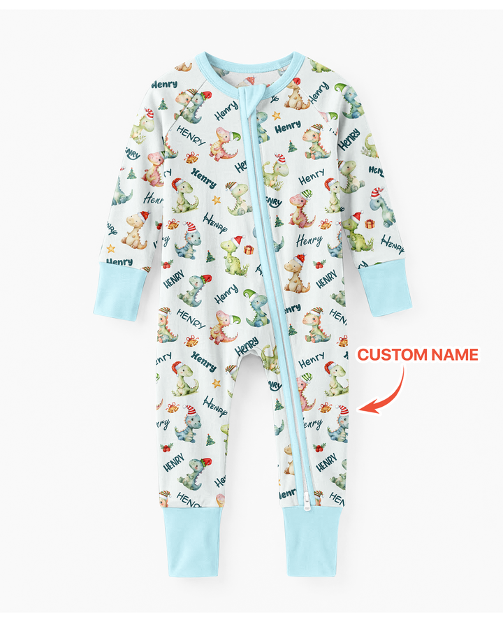 Dinosaur Custom Name Bamboo Convertible Zippy