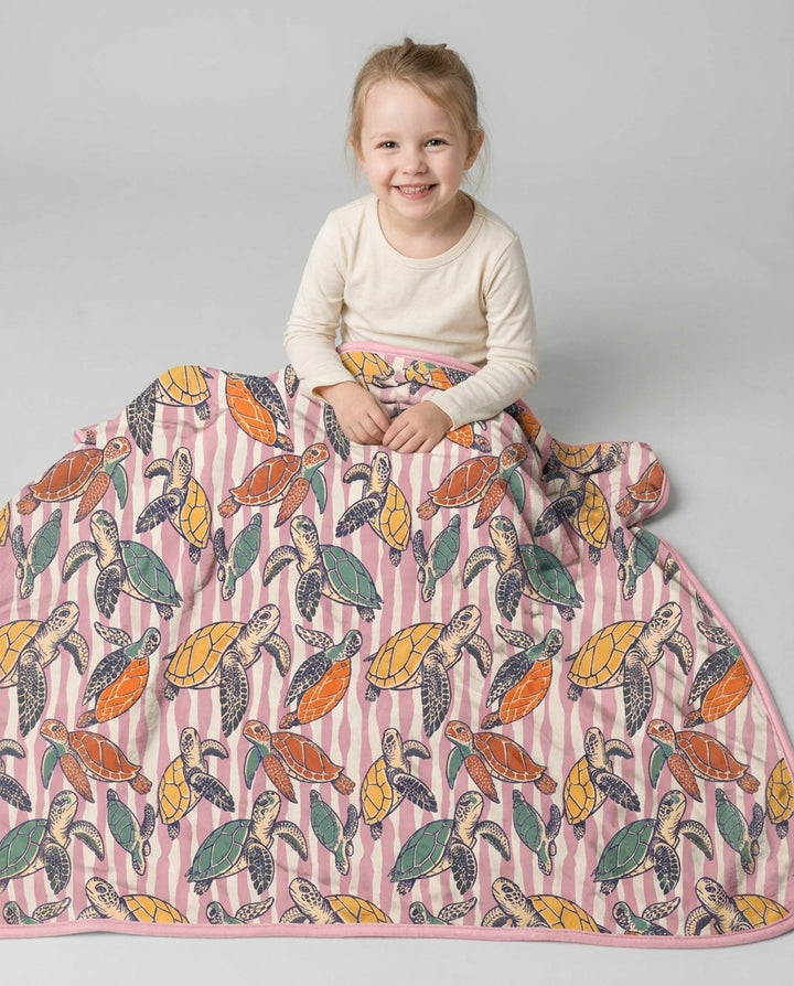 Turtle Bay Family Matching Bamboo Blanket