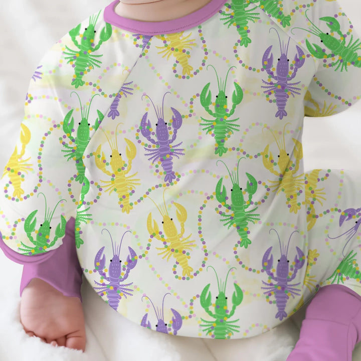 Mardi Gras Crawfish Family Matching Bamboo Convertible Zippy