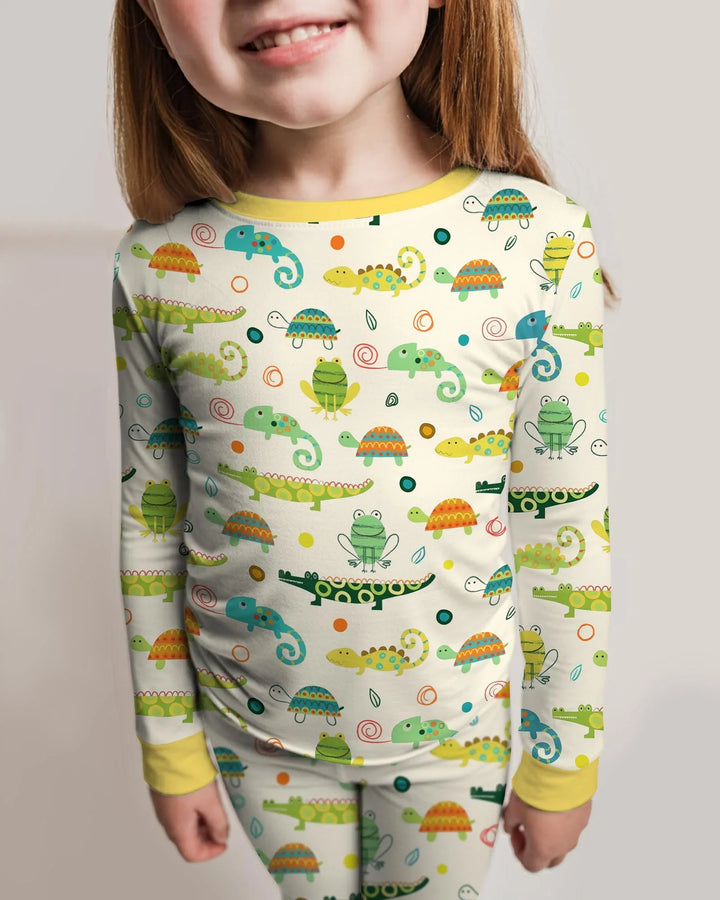 Swamp Buddies Bamboo Two Piece Long Sleeve Pajama Set
