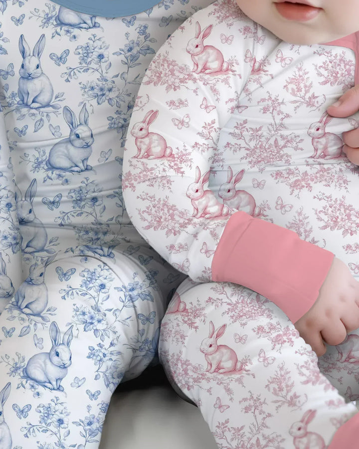 Easter Chinoiserie Toile de Jouy Bamboo Convertible Zippy