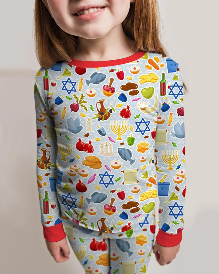 Shana Tovah Bamboo Two Piece Long Sleeve Pajama Set