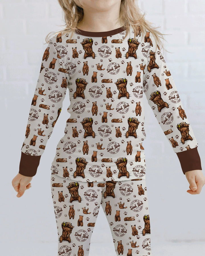 Daddy Bear It's Not A Dad Bod Bamboo Two Piece Long Sleeve Pajama Set