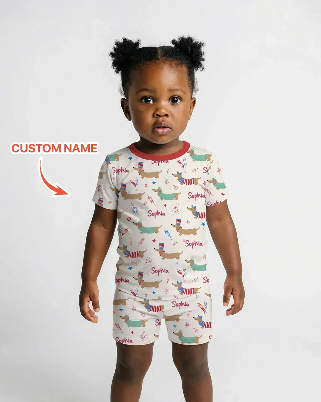 250 Years Of Freedom Bamboo Two Piece Short Sleeve Shorts Pajama Set