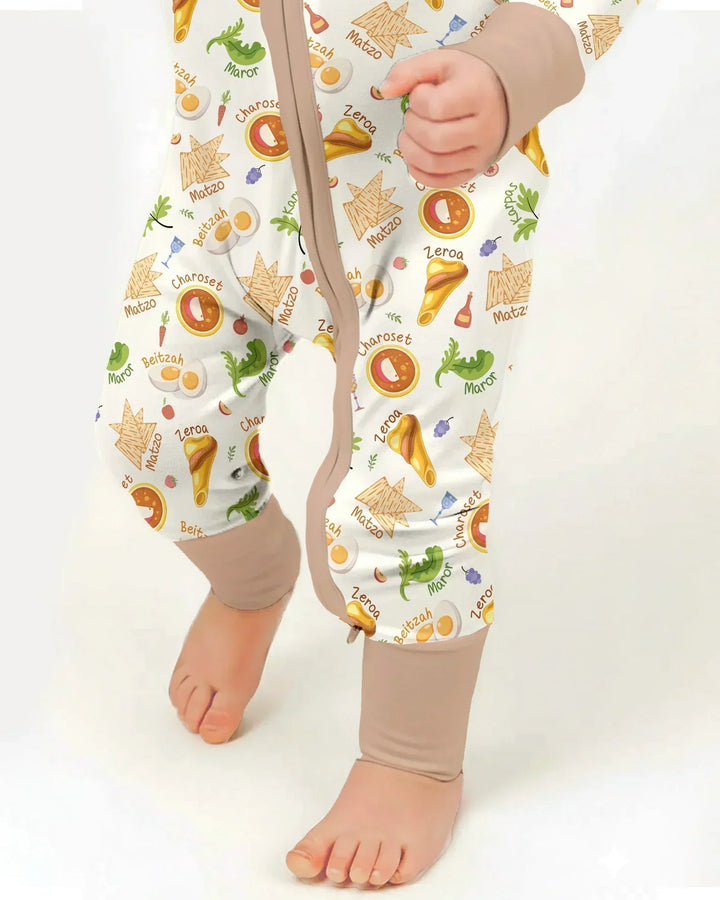 Happy Passover Family Matching Bamboo Convertible Zippy