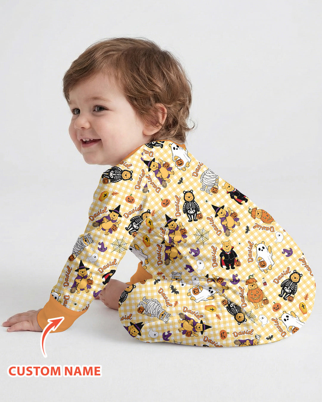 Halloween Bear Custom Name Bamboo Convertible Zippy