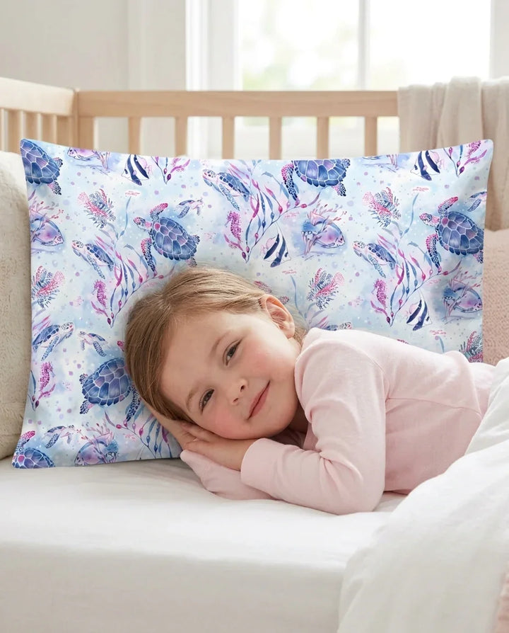 Little Turtles Family Matching Bamboo Pillow Case
