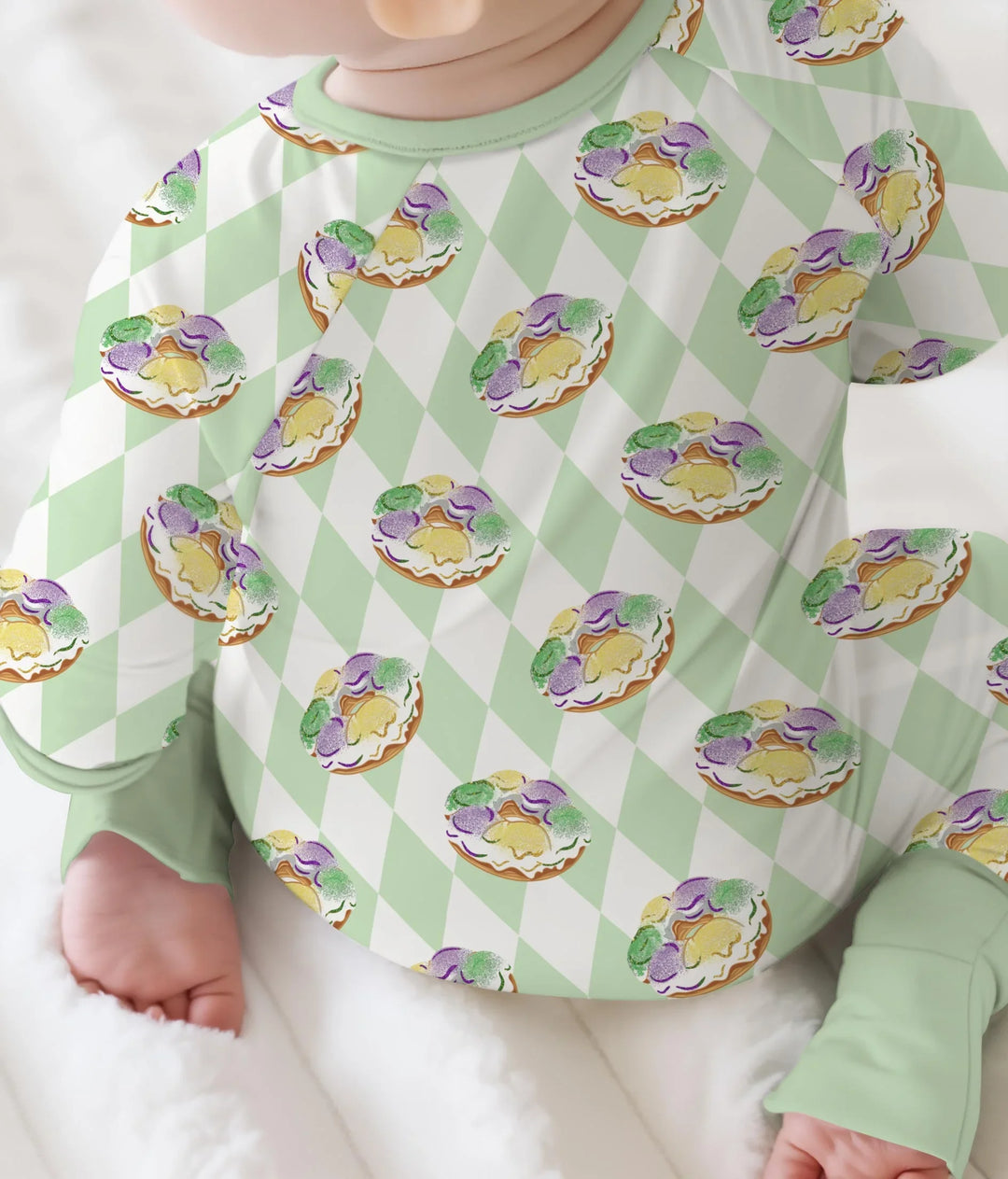 Mardi Gras Donut Bamboo Convertible Zippy