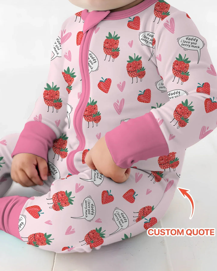 I love you berry much Bamboo Convertible Zippy