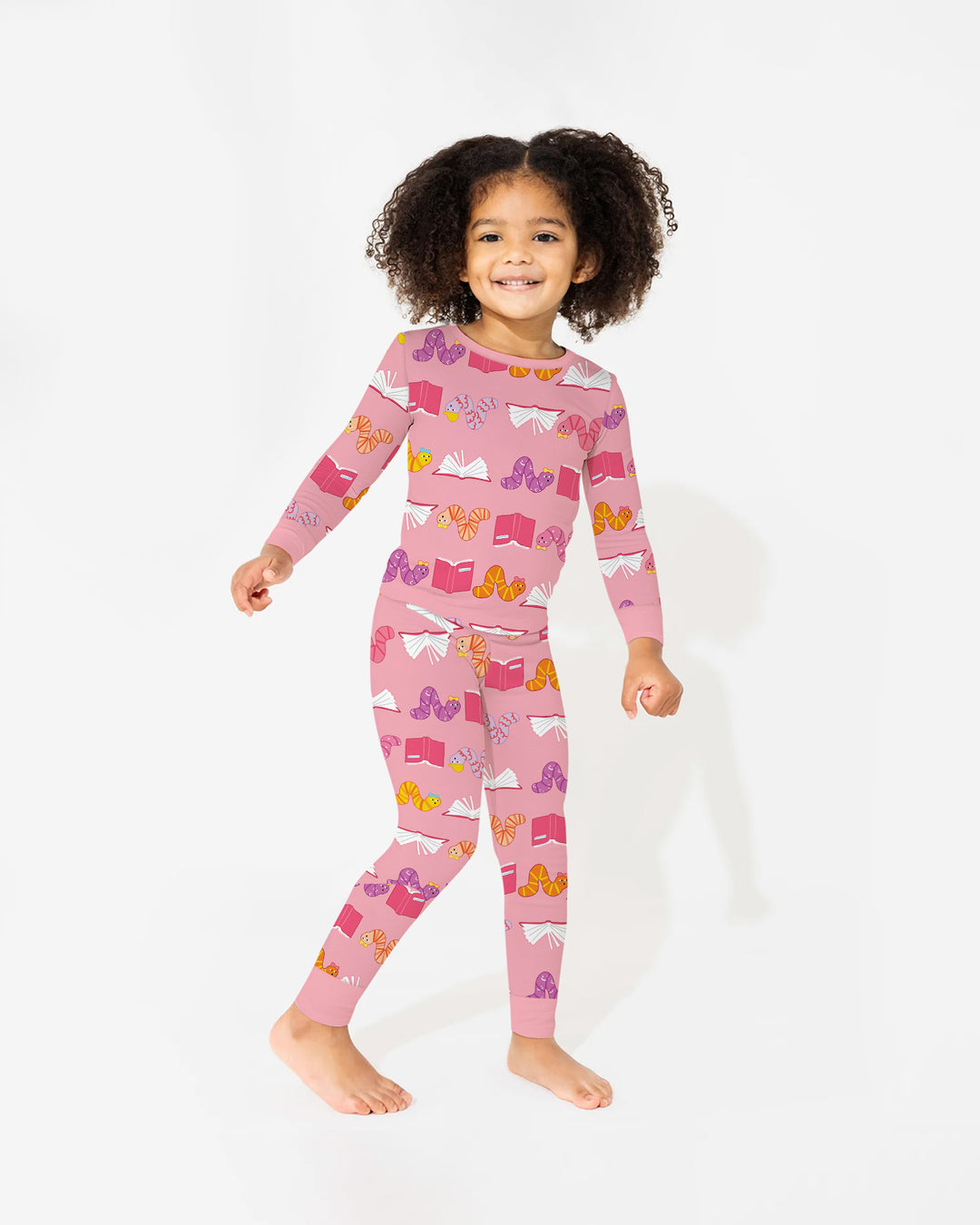 Bookworm Family Matching Bamboo Two Piece Long Sleeve Pajama Set