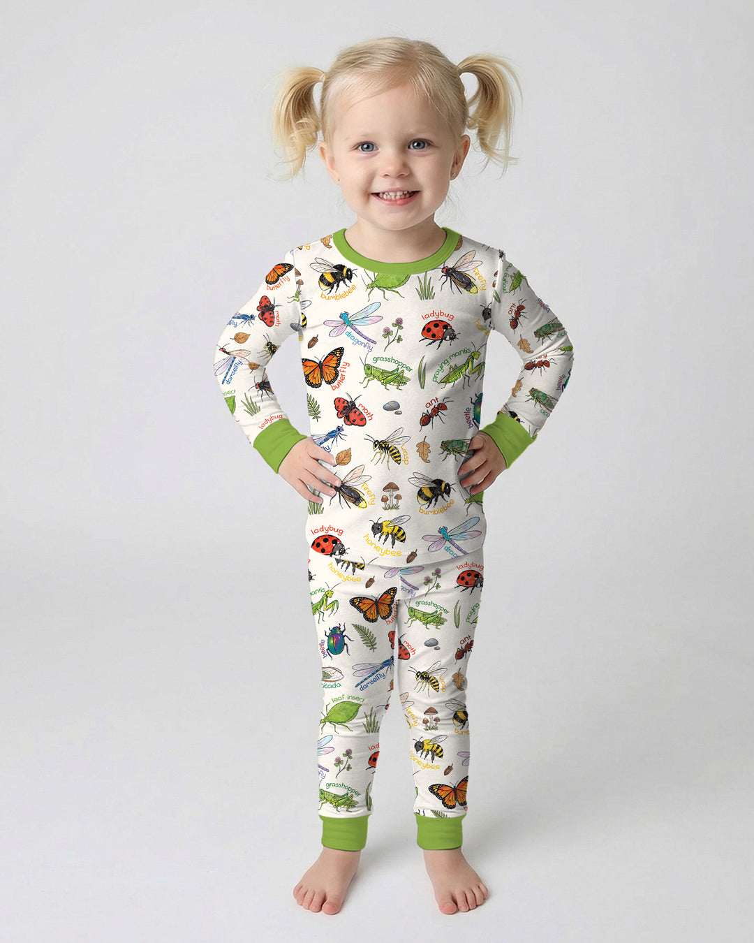 Template Bamboo Two Piece Long Sleeve Pyjamas Set