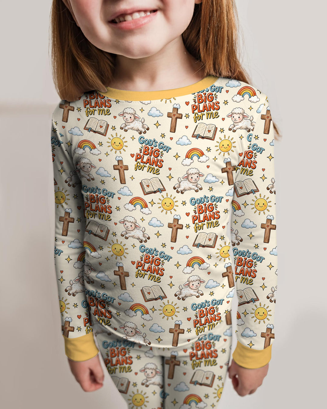 God's Got Big Plans For Me Bamboo Two Piece Long Sleeve Pajama Set
