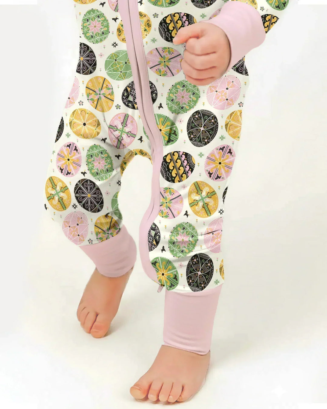 Pysanky Eggs Family Matching Bamboo Convertible Zippy